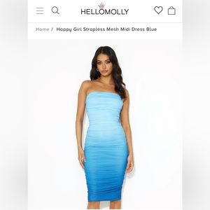 Hello Molly Happy girl midi dress NWT